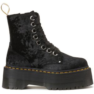 Boots in fluweel met plateauzool Jadon Max DR. MARTENS. Synthetisch materiaal. Maten 40. Zwart kleur