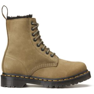 Gevoerde boots in leer 1460 Serena DR. MARTENS. Leer materiaal. Maten 40. Groen kleur