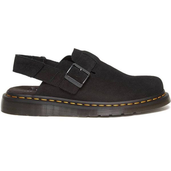 Gesloten muiltjes Jorge II in suèdeleer DR. MARTENS. Nubuck materiaal. Maten 45. Zwart kleur