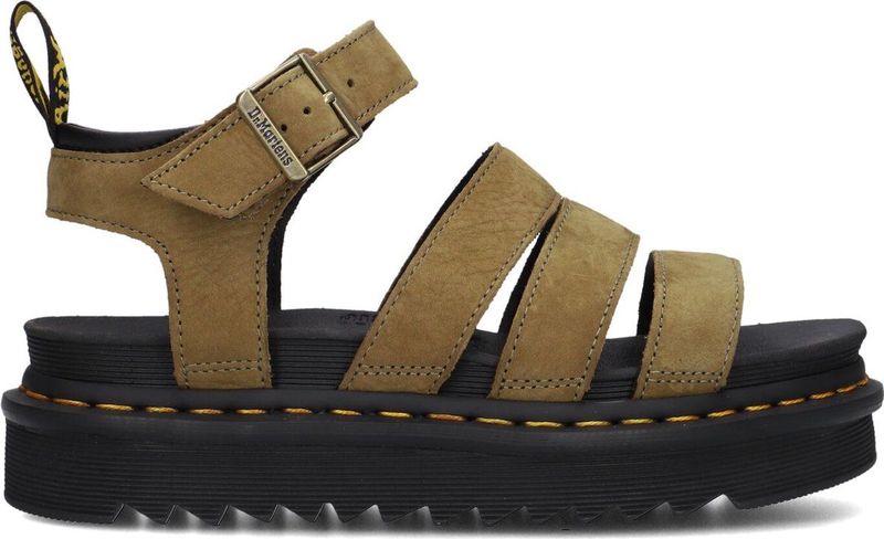 Dr Martens - Blaire Tumbled - Sandalen - Zwart - Lichtgewicht met Verstelbare Gespen