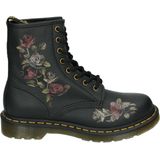 Dr. Martens - 1460 Decayed Roses - Leren Laarzen - Zwart - Klassiek Getrommeld Nappa