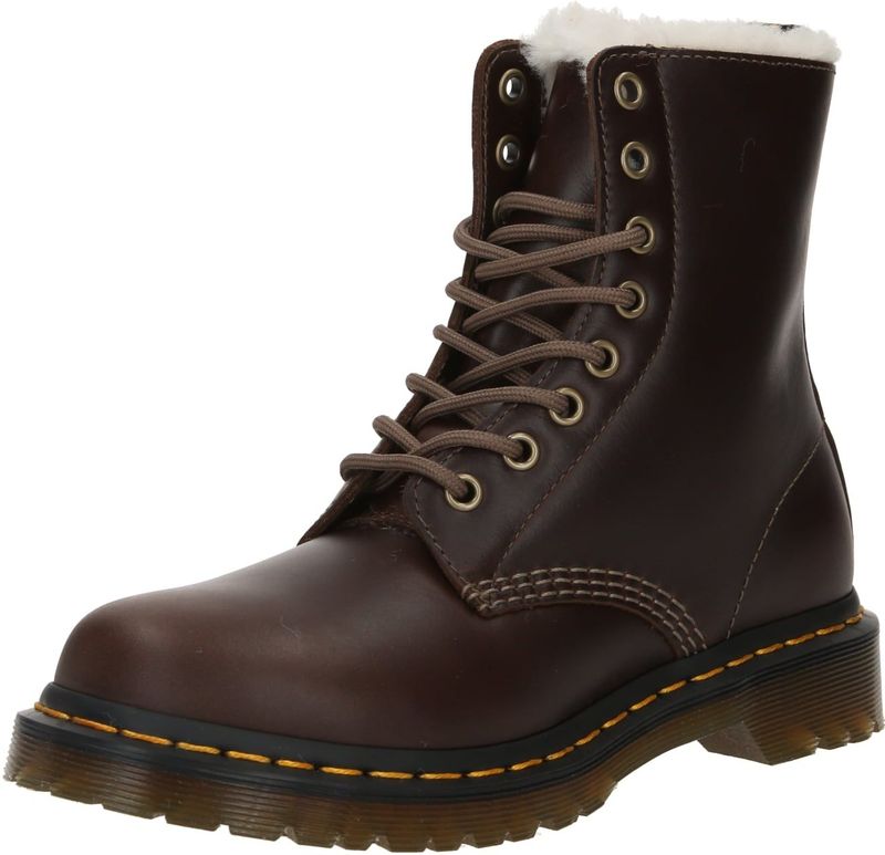Dr Martens - 1460 Pascal Serena - Laarzen - Donker Khaki - Leer