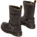 Dr. Martens - Anistone High - Leren Laarzen - Grijs - Dames