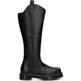 Dr. Martens Amaayah - Kniehoge Leren Rijlaarzen - Zwart - Orleans Leer