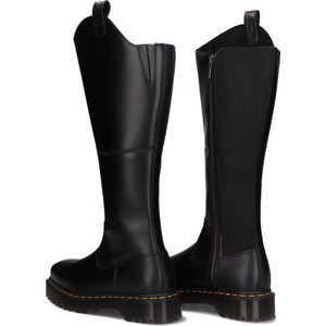 Dr. Martens Amaayah - Kniehoge Leren Rijlaarzen - Zwart - Orleans Leer