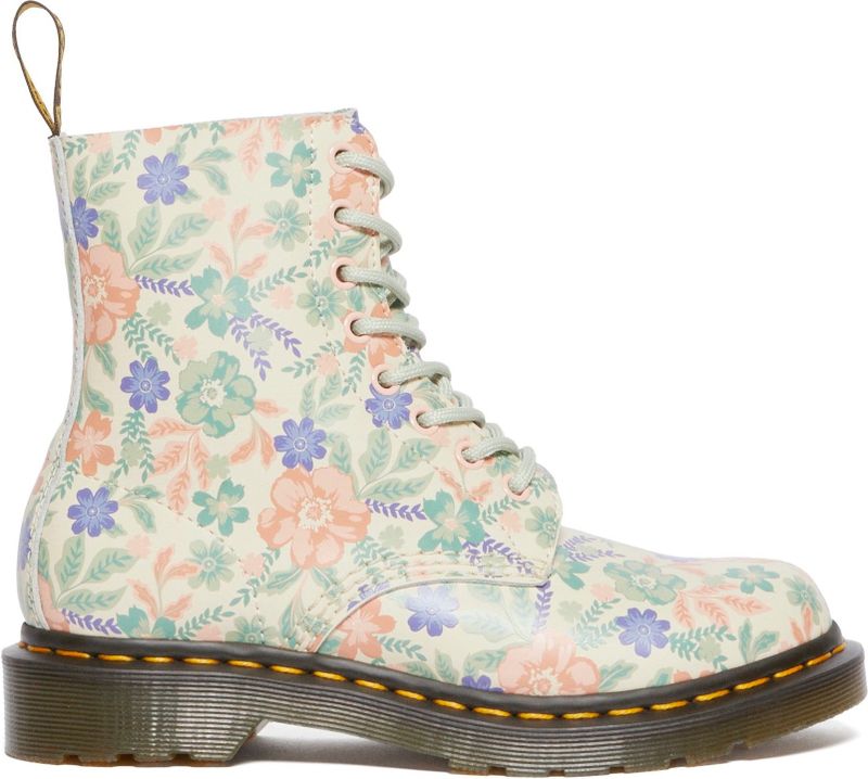 Dr. Martens - 1460 Pascal Floral - Veterboots - Meerkleurig - Teruggewonnen Leer