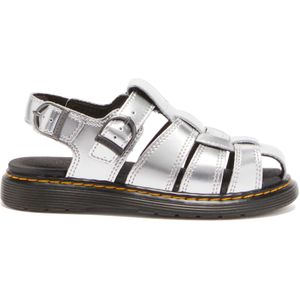 Sandalen - Caarys - Effen - Leer - Riemsluiting - Platte Hak