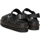 Dr. Martens - Athena Flat Sandalen - Dames - Zwart - Leer