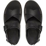 Dr. Martens - Athena Flat Sandalen - Dames - Zwart - Leer