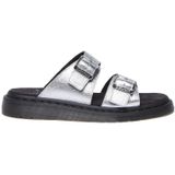 Dr. Martens - Zilveren Josef Sandalen - Dames - Grijs - Leer