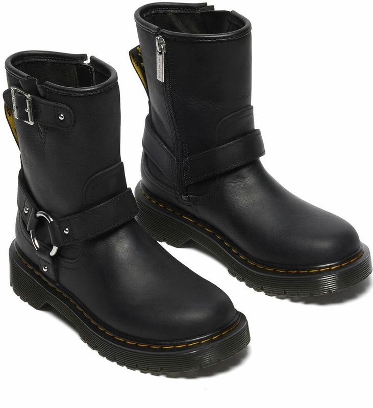 Dr. Martens - Genaya J - Chelsea Boots - Zwart - Holografisch Regenboogeffect