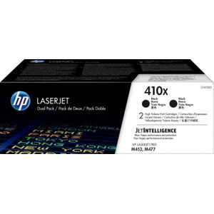 HP 410X 2-pack High Yield Black Original LaserJet Toner Cartridges tonercartridge 2 stuk(s) Origineel Zwart