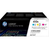 HP 410X Toner Cartridge - Geel Magenta Cyan - Tri-Pack