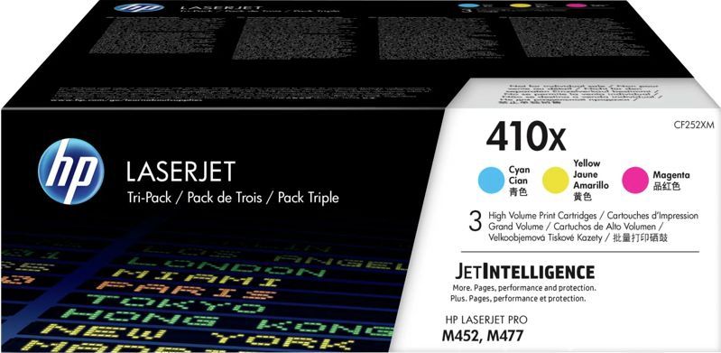 HP 410X Toner Cartridge - Geel Magenta Cyan - Tri-Pack