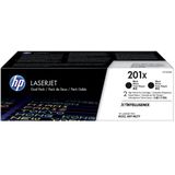 HP 201X (CF400XD) toner zwart hoge capaciteit dubbelpak (origineel)