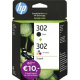 HP 302 zwart + HP 302 kleur duopack
