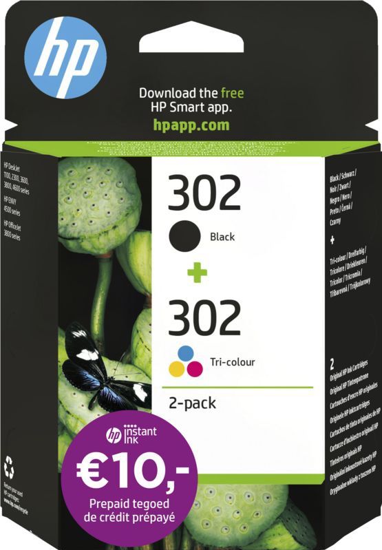 HP 302 (X4D37AE) - Schwarz + 3 Farben - Druckerpatrone - Multipack
