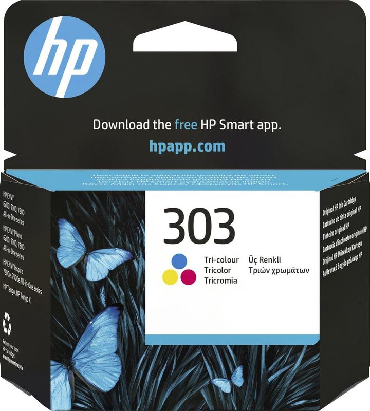 HP Inktcartridge 303 (T6N01AE) 3-kleuren