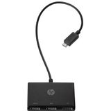 HP USB-C naar USB-A Hub - 3x USB 3.0 - Voor Elite c1030, EliteBook, ProDesk