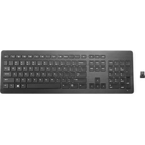 HP Wireless Premium Keyboard toetsenbord Thuis RF Draadloos Zwart