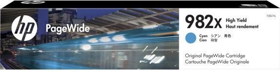 HP 982X High Yield Cyan Original PageWide Cartridge inktcartridge 1 stuk(s) Origineel Hoog (XL) rendement