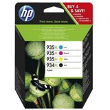 HP Inktcartridge 934/935XL (X4E14AE) 4-kleuren Multipack Hoge capaciteit