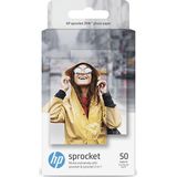 HP Sprocket Premium zink fotopapier met zelfklevende achterkant, 2x7,6 cm (50 vellen) compatibel met HP Sprocket fotoprinters