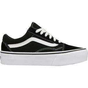 Vans - Old Skool Platform - Lage Sneakers - Zwart/Wit - Canvas