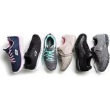 Grijs/Mint - Vrijetijdsschoen - Veterschoen - Memory Foam - Laag