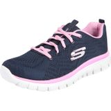 Skechers - Graceful Get Connected - Sneakers - Marine - Synthetisch Bovenmateriaal