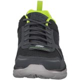 Kleur - Grijs Zwart - Veterschoen - Vrijetijdsschoen - Met Zijlogo