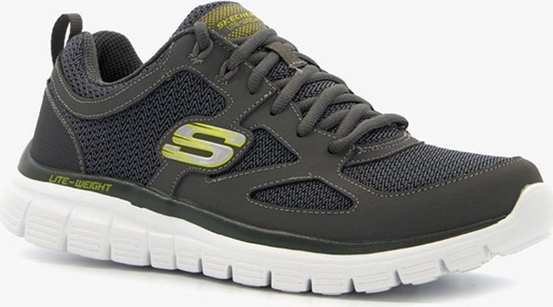 Skechers - Burns-Agoura - Heren Sneakers - Grijs - Extra Comfort - Memory Foam