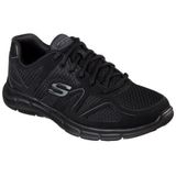 Skechers - VERSE-FLASH POINT - Sneakers - Zwart - Textiel - Vetersluiting