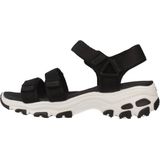 Skechers - 31514 D'Lites Fresh Catch - Sandalen - Zwart - Stof