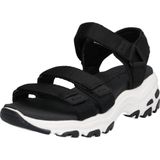 Skechers - 31514 D'Lites Fresh Catch - Sandalen - Zwart - Stof