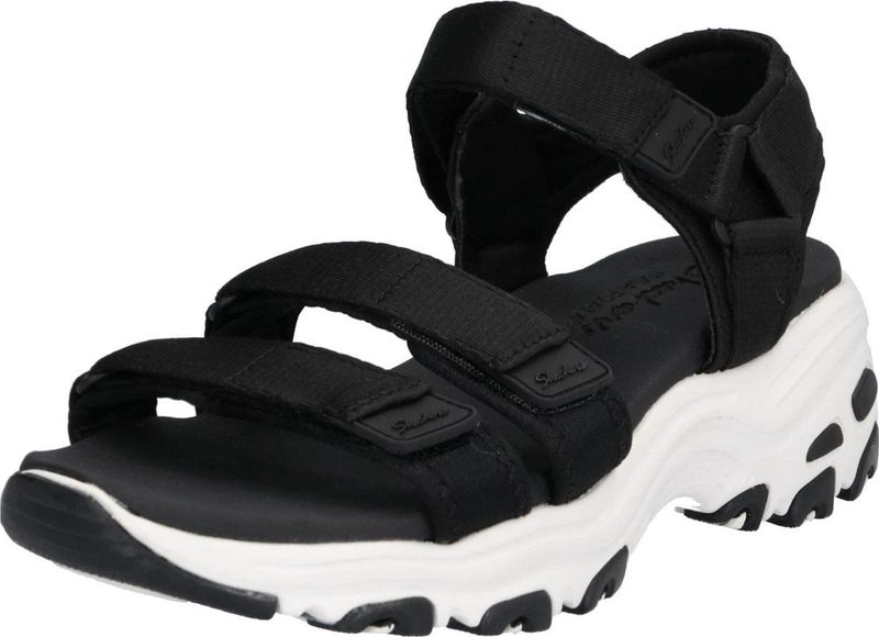 Skechers - 31514 D'Lites Fresh Catch - Sandalen - Zwart - Stof