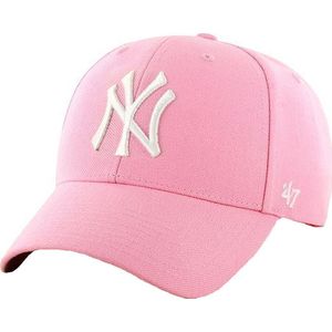 47 Brand New York Yankees MVP Cap B-MVPSP17WBP-RS, Vrouwen, Roze, Cap maat: One size