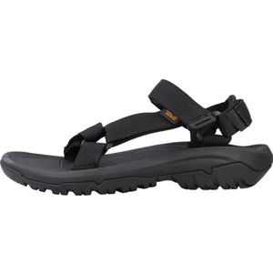 Teva, Zwarte platte velcro sandalen voor dames Zwart, Dames, Maat:36 EU