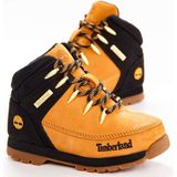 Timberland - Euro Sprint - Leren Halfhoge Veterlaarzen - Zwart - Voor Kinderen