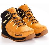 Timberland - Euro Sprint - Leren Halfhoge Veterlaarzen - Zwart - Voor Kinderen