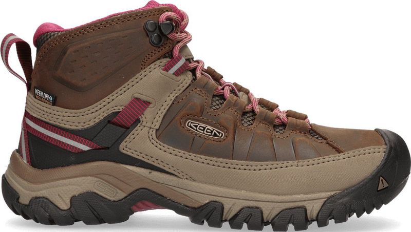 Keen Targhee III Mid Dames Wandelschoenen Weiss/Boysenberry - Bruin - Leer