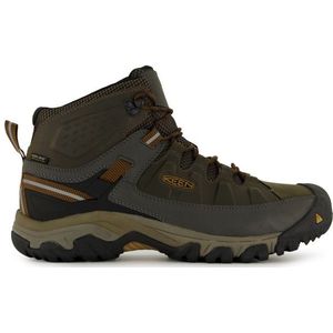 KEEN Targhee 3 Mid waterdichte wandelschoenen voor heren, Zwart Olijf Bruin Goud