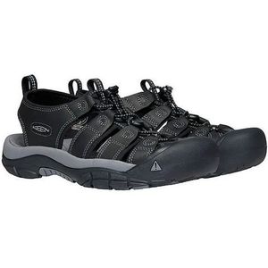 KEEN Newport sandalen voor heren, Zwart Staal Grijs, 45 EU