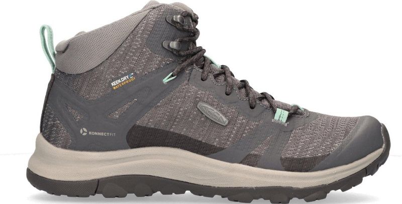 Keen Terradora II Mid Dames Wandelschoenen Magnet/Ocean Wave - Grijs - Mesh
