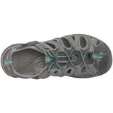 Keen Whisper Dames Wandelsandalen Medium Grey/Peacock Green | Grijs | Polyester | Maat 37 | K1022814