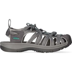 Keen Whisper Dames Wandelsandalen Medium Grey Peacock Green Grijs Polyester K1022814