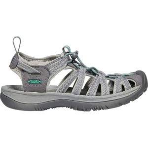 Keen Whisper Dames Wandelsandalen Medium Grey Peacock Green Grijs Polyester K1022814