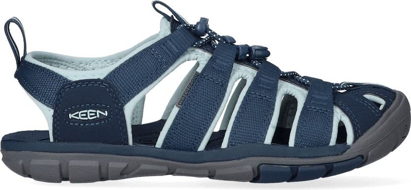 Keen Clearwater Dames Wandelsandalen Navy/Blue Glow - Blauw - Polyester - K1022965