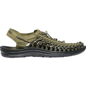 Keen Uneek Heren Sandalen Dark Olive Black Groen Polyester K1023381