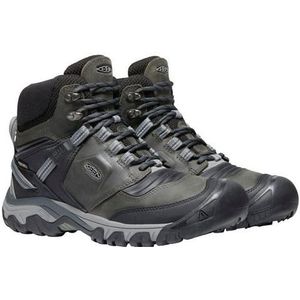 Keen Ridge Flex Mid Heren Wandelschoenen Magnet/Black | Grijs | Leer | Maat 43 | K1024911